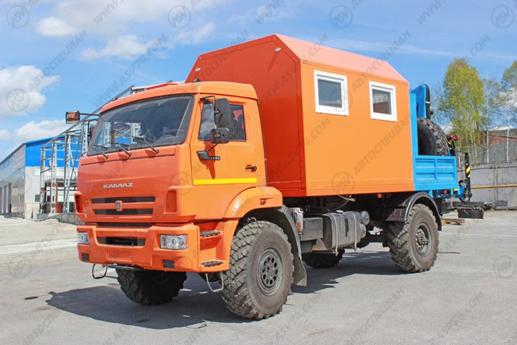 Агрегат наземного ремонта водоводов АНРВ Камаз 43502 с КМУ ИМ-20 0