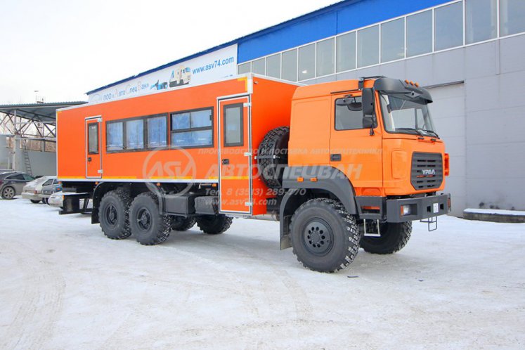 Вахтовый автобус Урал 4320-4971-80, 24 места с грузовым отсеком 0