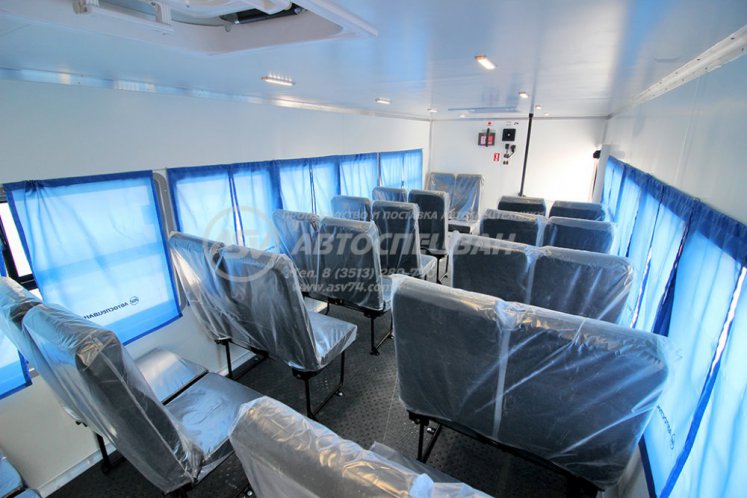 Вахтовый автобус Урал 4320-4971-80, 24 места с грузовым отсеком 7