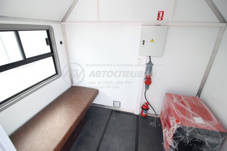 Передвижная мастерская ПАРМ Урал 4320-1951-60 с бортовой платформой и КМУ ИМ-20 6