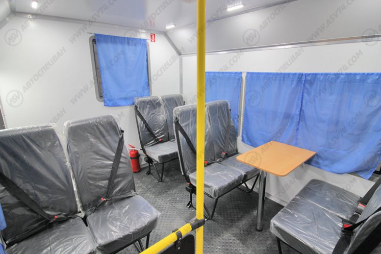 Вахтовый автобус с грузовой платформой Урал 4320-1112-61Е5, 8 мест 6