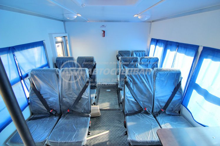 Вахтовый автобус КАМАЗ 43118-3027-50, 12 мест с генератором в грузовом отсеке 6