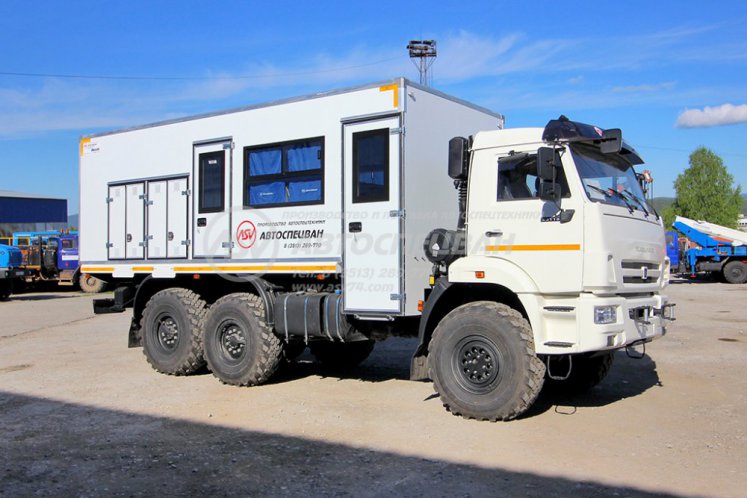 Вахтовый автобус КАМАЗ 43118-3027-50, 12 мест с генератором в грузовом отсеке 0