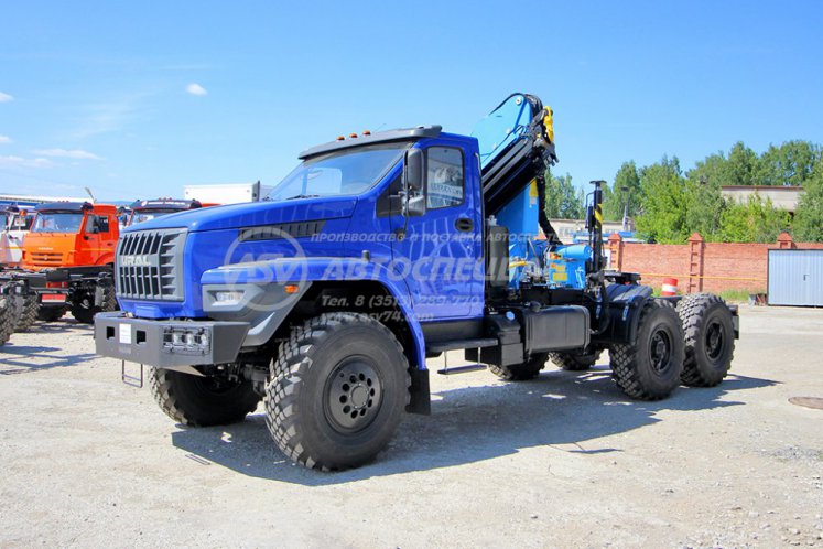 Седельный тягач Урал 4320 NEXT с КМУ ИМ-150 4