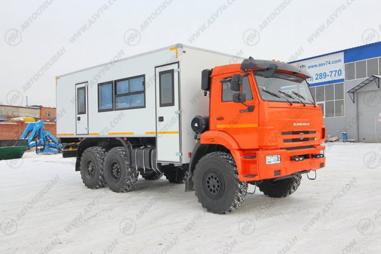Вахтовый автобус с бытовым отсеком (кухней), КАМАЗ 43118-3027-50, 14 мест 0