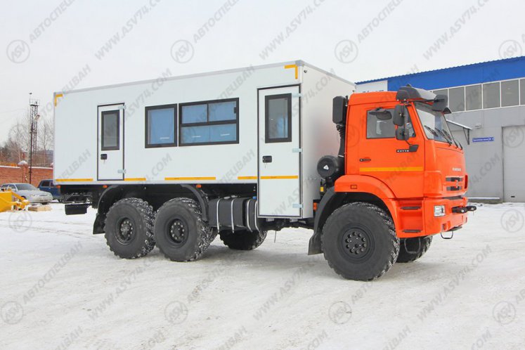 Вахтовый автобус с бытовым отсеком (кухней), КАМАЗ 43118-3027-50, 14 мест 2