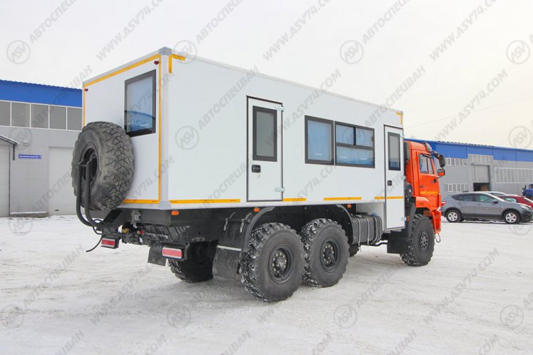 Вахтовый автобус с бытовым отсеком (кухней), КАМАЗ 43118-3027-50, 14 мест 4