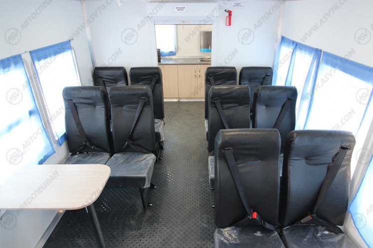 Вахтовый автобус с бытовым отсеком (кухней), КАМАЗ 43118-3027-50, 14 мест 6