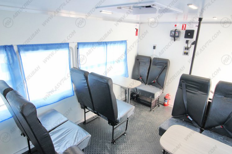 Вахтовый автобус с бытовым отсеком (кухней), КАМАЗ 43118-3027-50, 14 мест 12