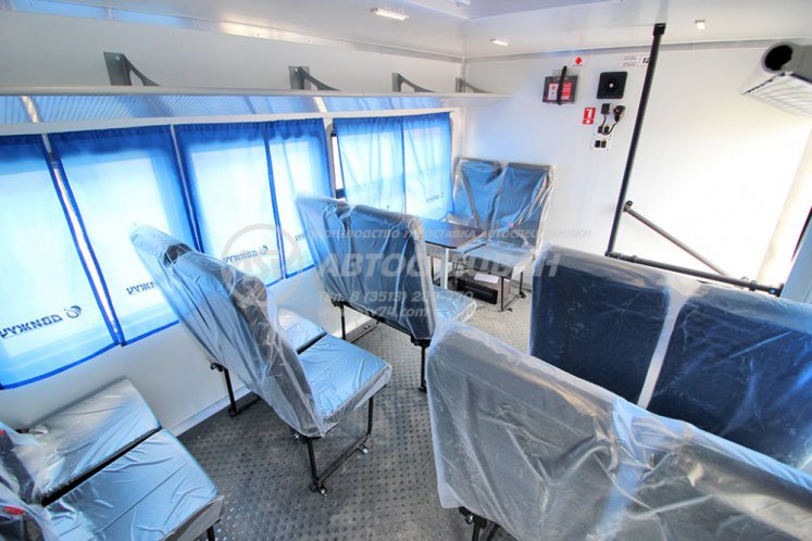 Вахтовый автобус с грузовой платформой Урал NEXT 4320-6952-72, 12 мест 7