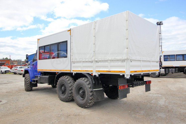 Вахтовый автобус с грузовой платформой Урал NEXT 4320-6952-72, 12 мест 4