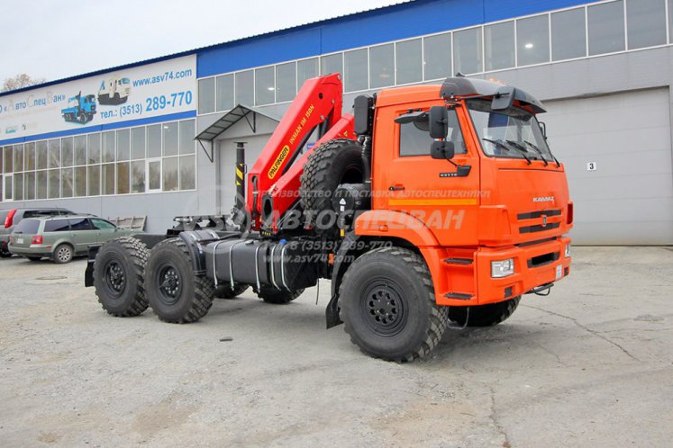 Седельный тягач КАМАЗ 43118-50 с КМУ IM-150N 0