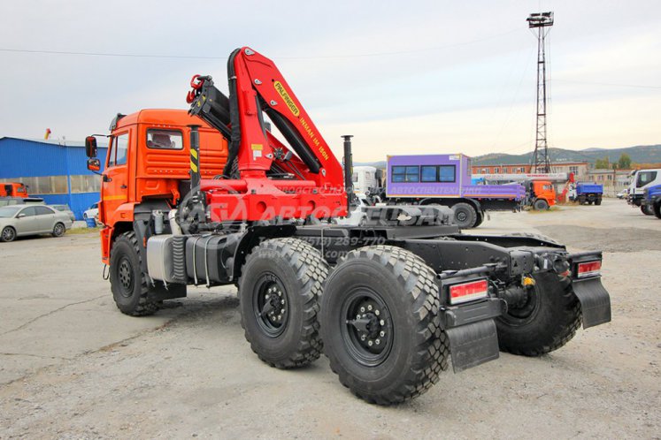 Седельный тягач КАМАЗ 43118-50 с КМУ IM-150N 3