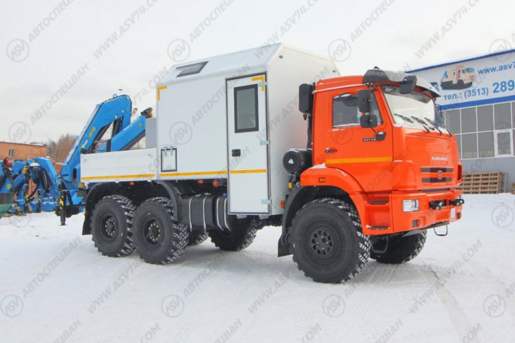 Агрегат для ремонта и обслуживания качалок АРОК КамАЗ 43118-3027-50 с КМУ ИМ-150 0