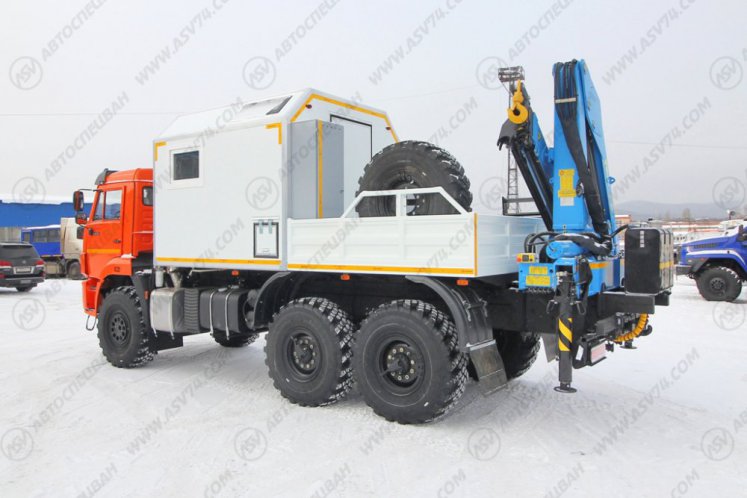 Агрегат для ремонта и обслуживания качалок АРОК КамАЗ 43118-3027-50 с КМУ ИМ-150 4