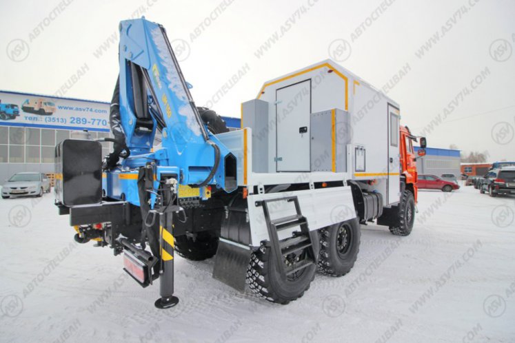 Агрегат для ремонта и обслуживания качалок АРОК КамАЗ 43118-3027-50 с КМУ ИМ-150 7