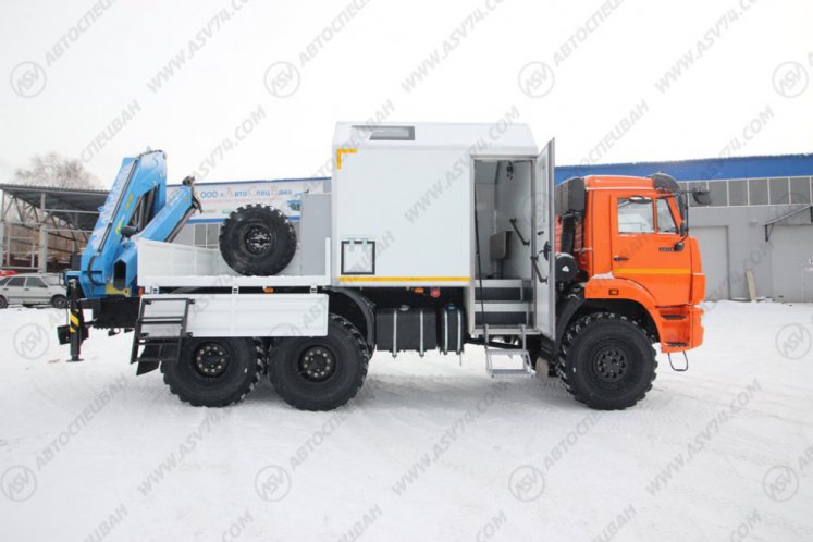 Агрегат для ремонта и обслуживания качалок АРОК КамАЗ 43118-3027-50 с КМУ ИМ-150 17