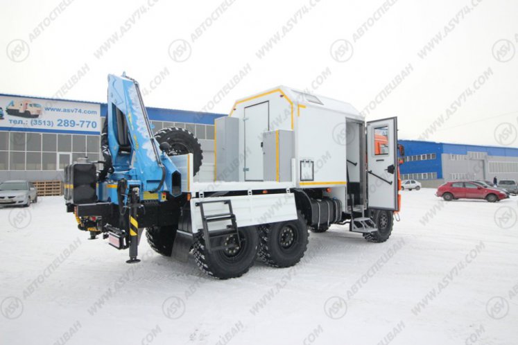 Агрегат для ремонта и обслуживания качалок АРОК КамАЗ 43118-3027-50 с КМУ ИМ-150 18