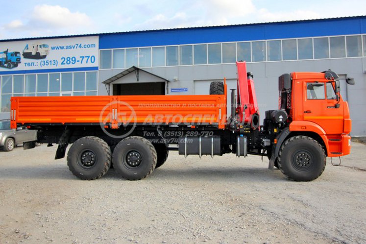 Бортовой КАМАЗ 43118-3027-50 с КМУ Palfinger 15500 6