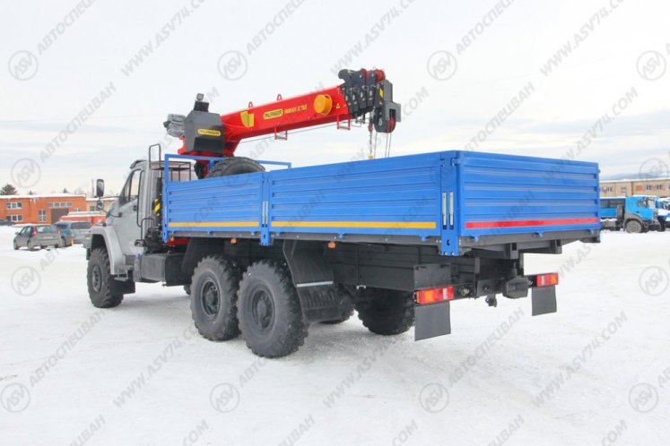 Бортовой автомобиль Урал 4320 NEXT (капотный) с КМУ IT-150 (тросовый) 4