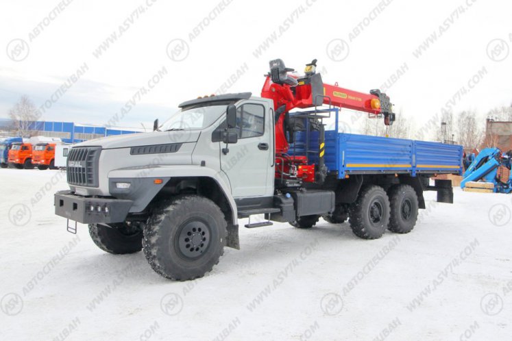 Бортовой автомобиль Урал 4320 NEXT (капотный) с КМУ IT-150 (тросовый) 9