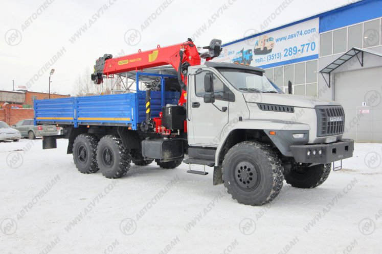 Бортовой автомобиль Урал 4320 NEXT (капотный) с КМУ IT-150 (тросовый) 0