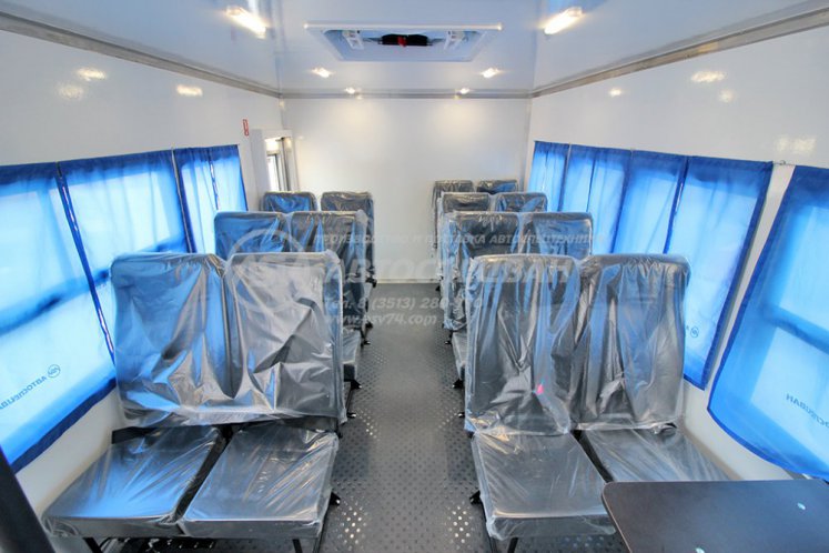 Вахтовый автобус с грузовой платформой Урал 4320-6952-72 NEXT, 16 мест 5