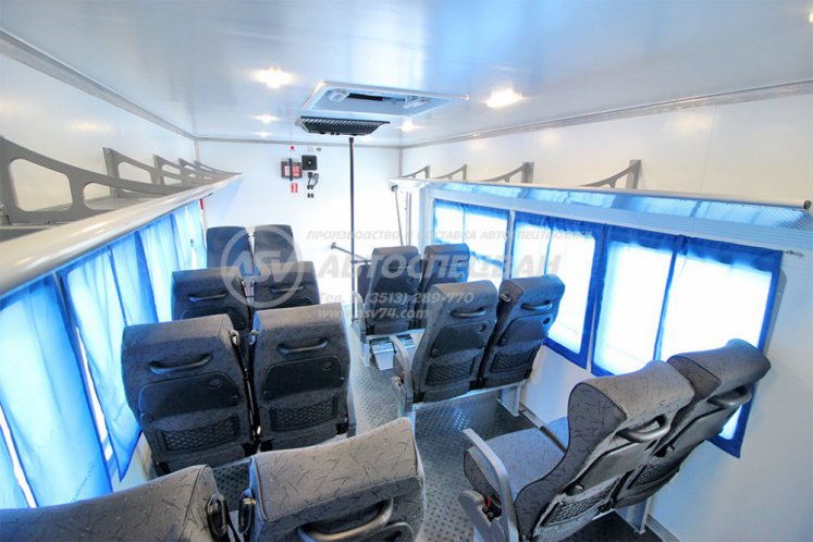 Вахтовый автобус LUXE с грузовым отсеком Урал NEXT 4320-6952-74 (Е5) Г38, 16 мест 8