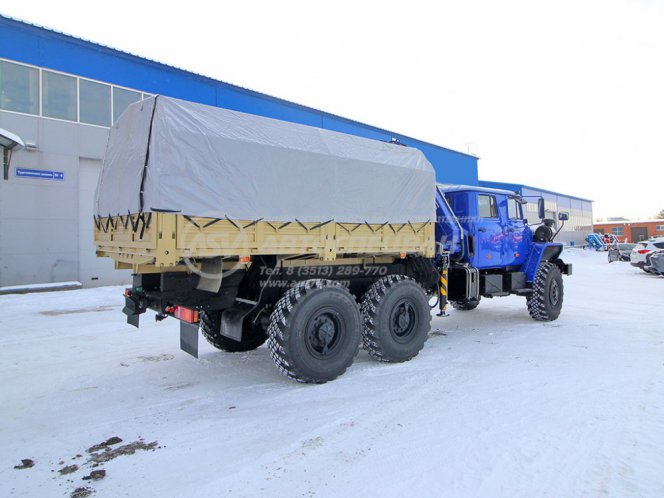 Бортовой автомобиль Урал 4320-1982-60 (сдвоенная кабина) с КМУ АНТ 12.2 3