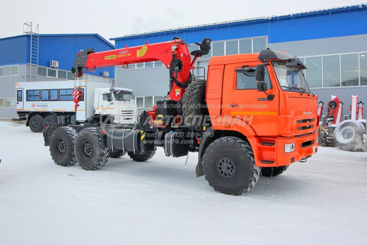 Седельный тягач КАМАЗ 43118-50 с КМУ ИТ-150 (тросовый) 0