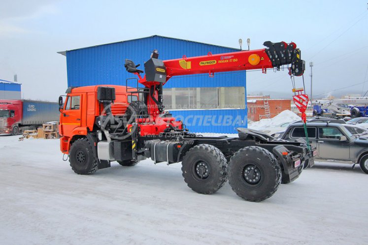 Седельный тягач КАМАЗ 43118-50 с КМУ ИТ-150 (тросовый) 12