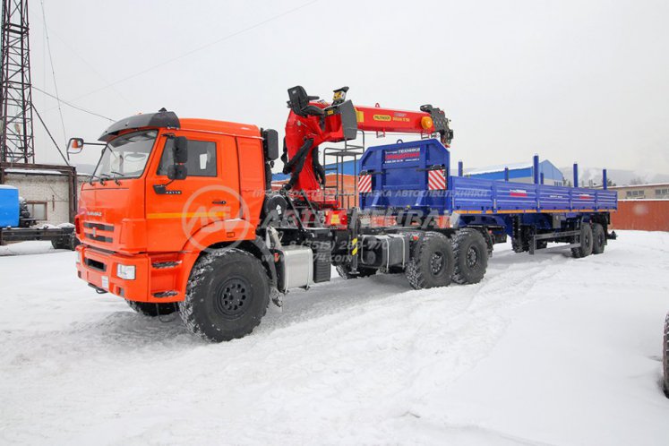 Седельный тягач КАМАЗ 43118-50 с КМУ ИТ-150 (тросовый) 13