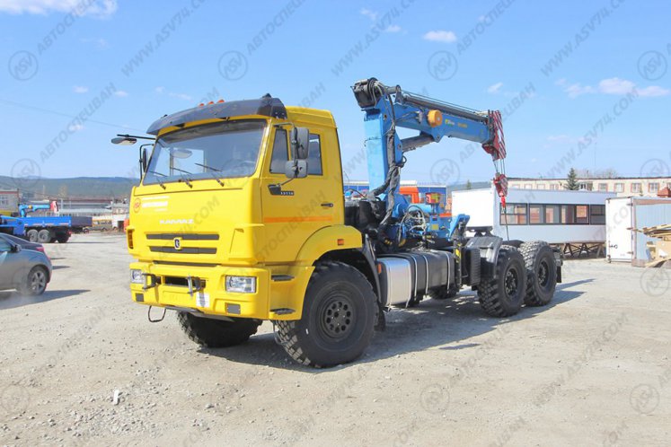 Тягач КамАЗ 43118-3086-50 с КМУ ИМ-240А (тросовый) 1