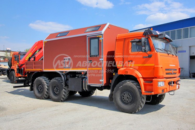 Агрегат для ремонта и обслуживания качалок АРОК КамАЗ 43118-3027-50 с КМУ Palfinger 13.501 0