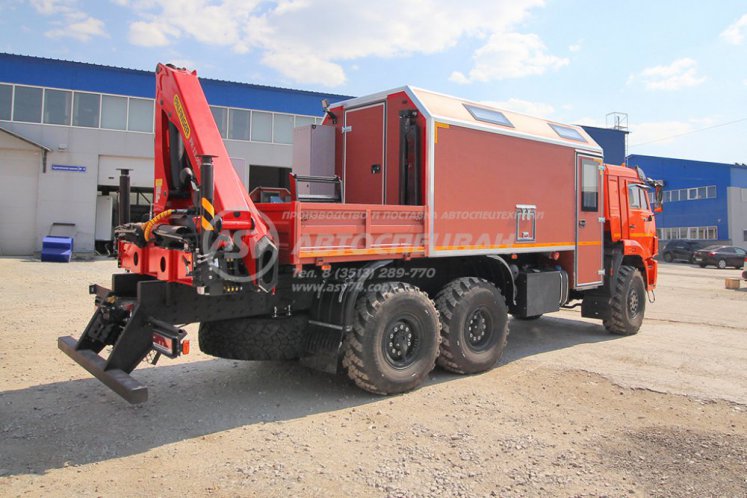 Агрегат для ремонта и обслуживания качалок АРОК КамАЗ 43118-3027-50 с КМУ Palfinger 13.501 4