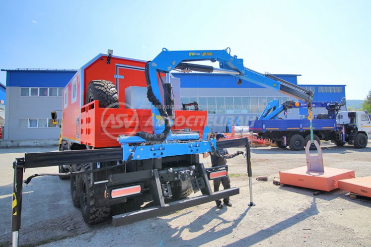 Агрегат ремонта и обслуживания качалок АРОК КАМАЗ 43118 с КМУ ИМ-100 2