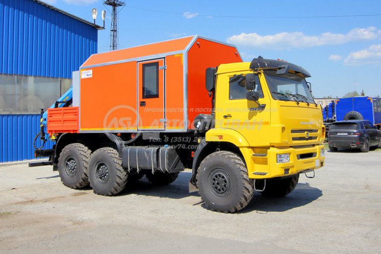 Агрегат ремонта и обслуживания качалок АРОК КАМАЗ 43118 с КМУ ИМ-100 0