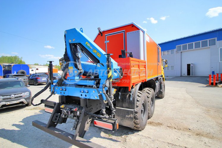 Агрегат ремонта и обслуживания качалок АРОК КАМАЗ 43118 с КМУ ИМ-100 5