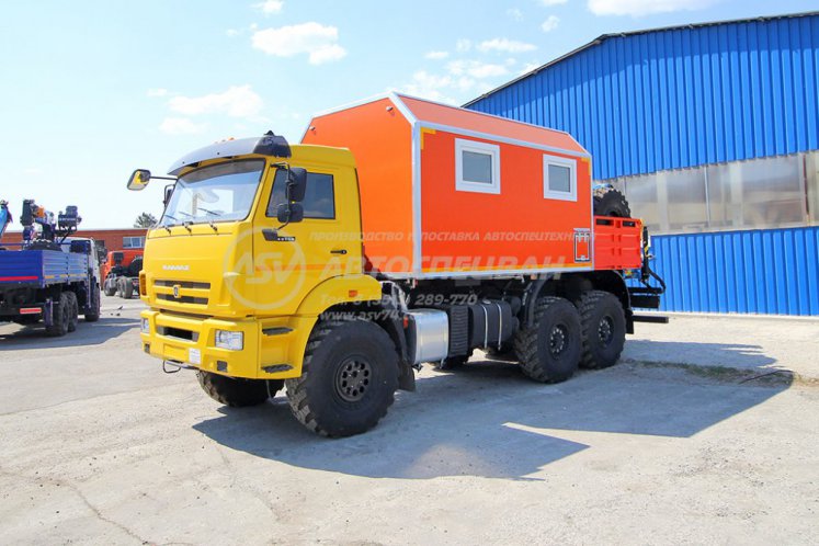 Агрегат ремонта и обслуживания качалок АРОК КАМАЗ 43118 с КМУ ИМ-100 1