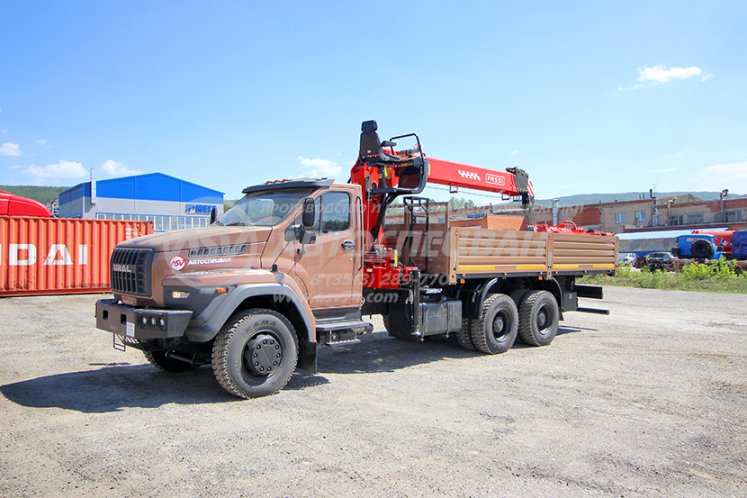 Бортовой автомобиль Урал 73945-6921-01 с КМУ FASSI F1556T (Тросовой) 2