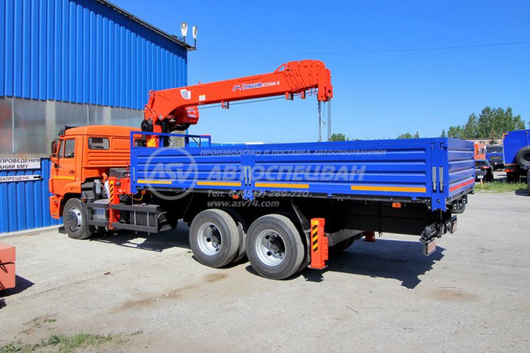 Бортовой КАМАЗ 65115-50 с КМУ Kanglim 1256GII 3