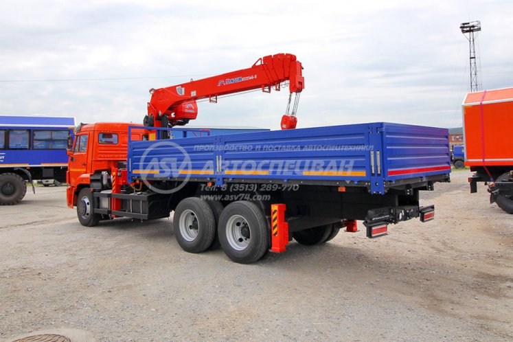 Бортовой КАМАЗ 65115-50 с КМУ Kanglim 1256GII 4