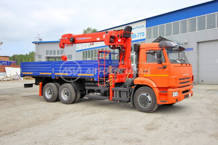 Бортовой КАМАЗ 65115-50 с КМУ Kanglim 1256GII 0