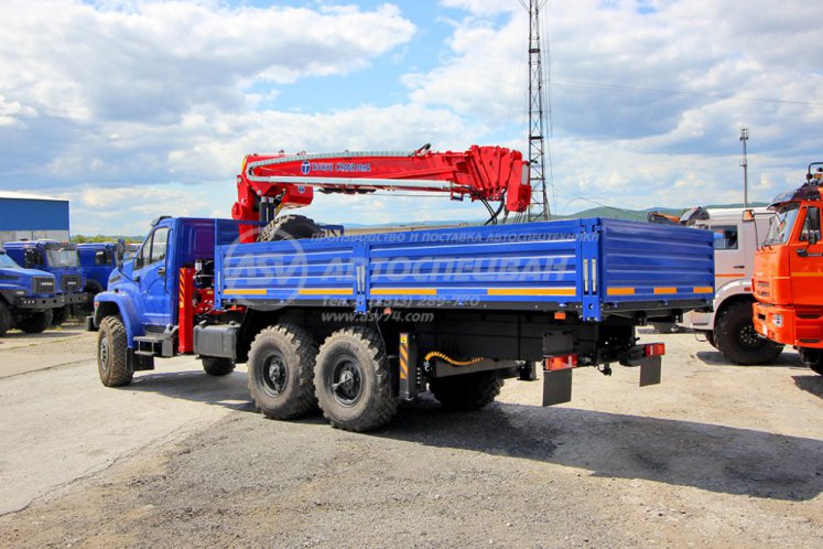 Бортовой Урал 4320 NEXT (капотный) с КМУ Taurus 086A (тросовый) 2