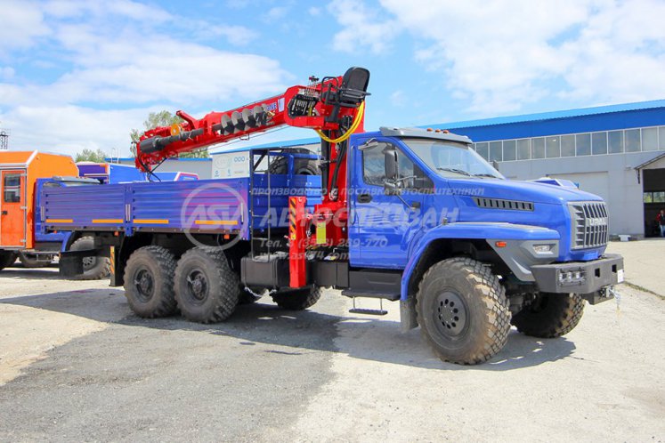 Бортовой Урал 4320 NEXT (капотный) с КМУ Taurus 086A (тросовый) 0