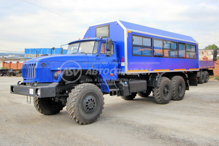 Вахтовый автобус Урал 4320-1912-60, 28 мест (ЖД Габарит) 1