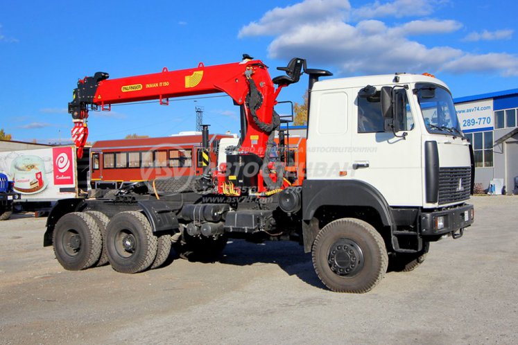Седельный тягач МАЗ 6317F9 c КМУ ИТ-150 0