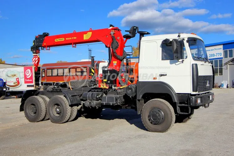 Седельный тягач МАЗ 6317F9 c КМУ ИТ-150 0