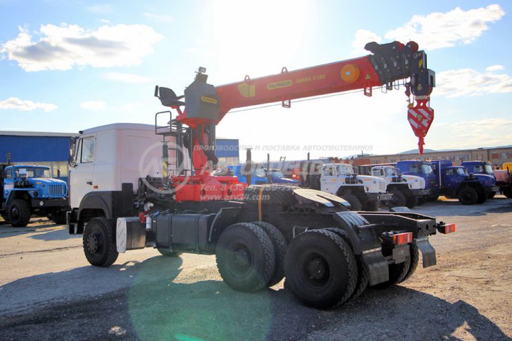 Седельный тягач МАЗ 6317F9 c КМУ ИТ-150 2