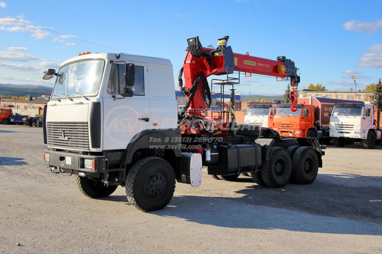 Седельный тягач МАЗ 6317F9 c КМУ ИТ-150 3